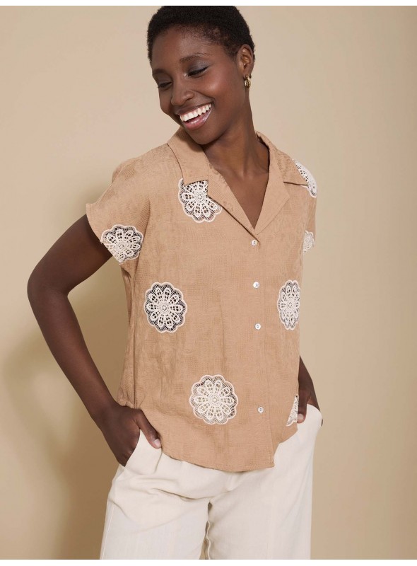 Camisa bordado mandala