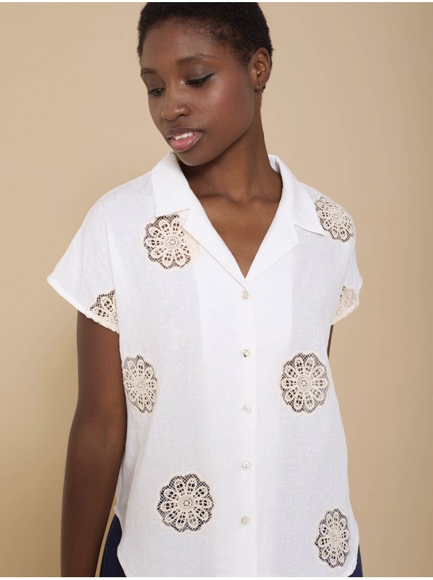 Camisa bordado mandala
