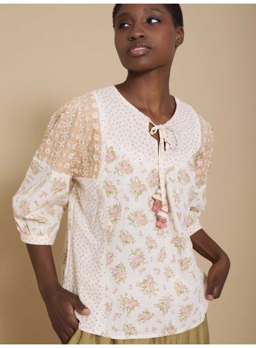 Blusa patchwork