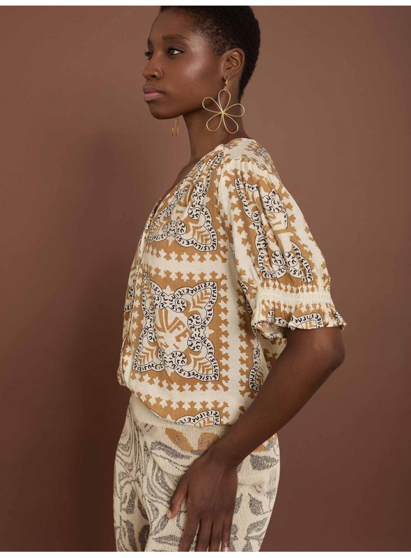 Blusa estampado totem