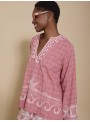 Blusa oversize bordado
