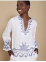 Blusa oversize bordado