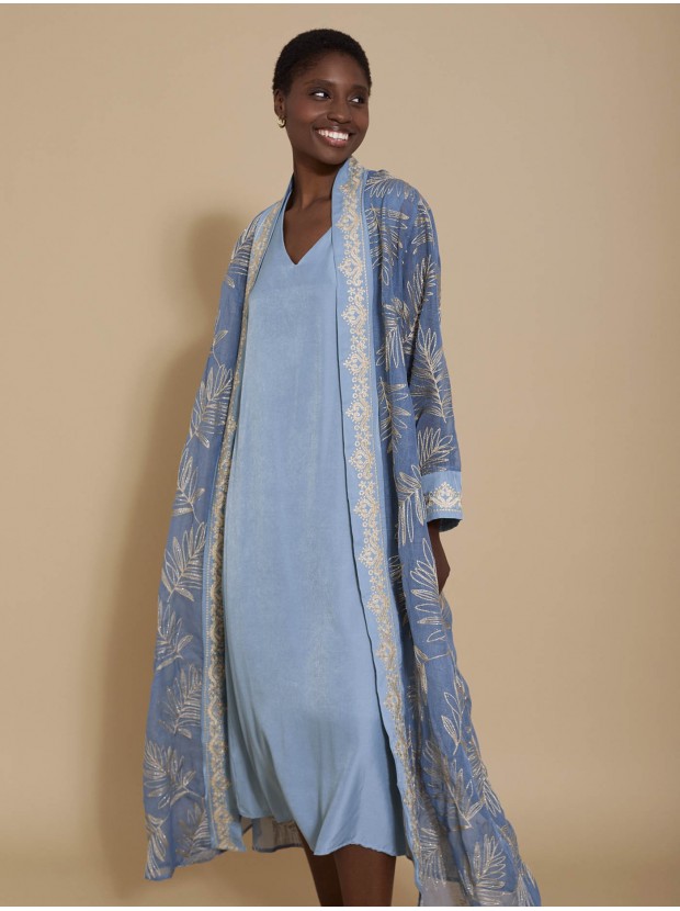 Conjunto kaftan y vestido