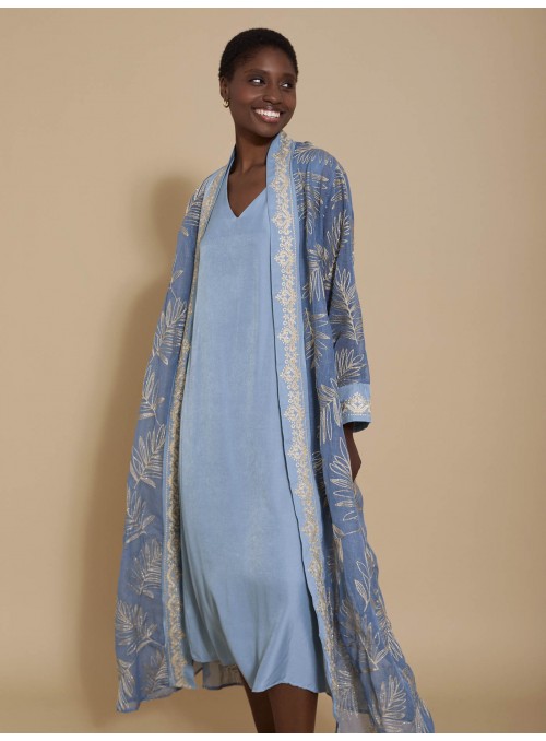 Conjunto kaftan y vestido