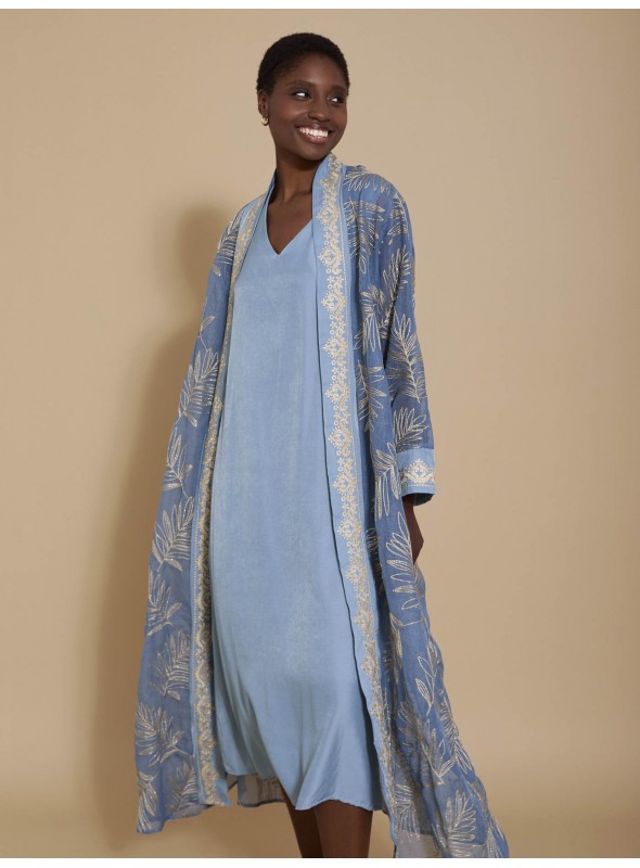 Conjunto kaftan y vestido