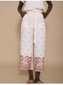Pantalón croped bordado