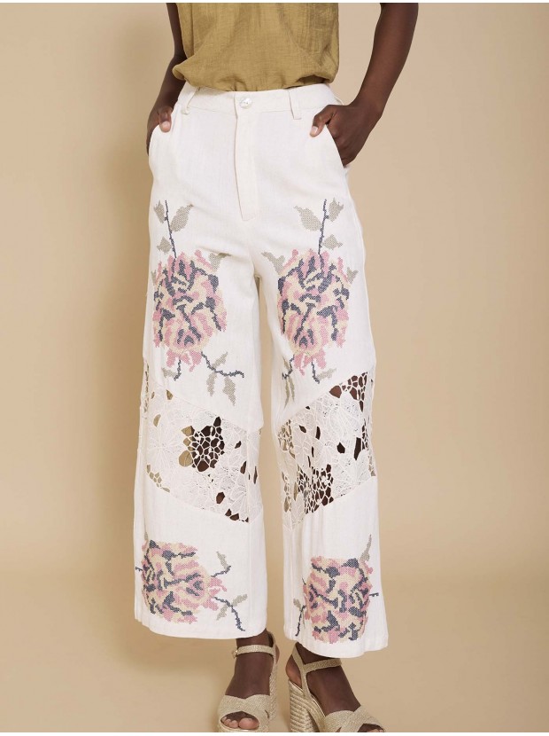 Pantalón encaje