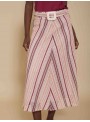 Falda midi rayas