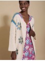 Cardigan bordado