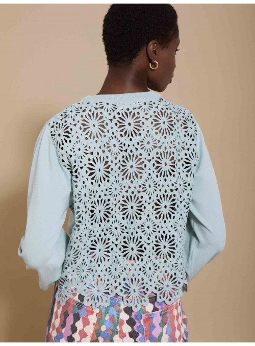 Jersey con espalda guipur