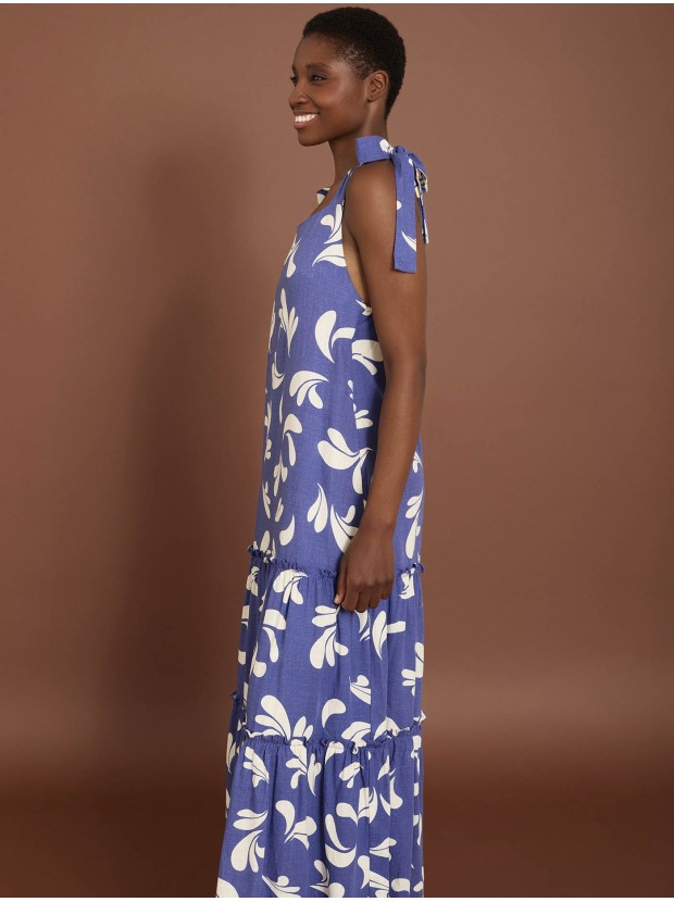 Vestido estampado gotas