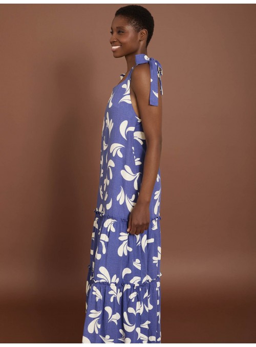Vestido estampado gotas