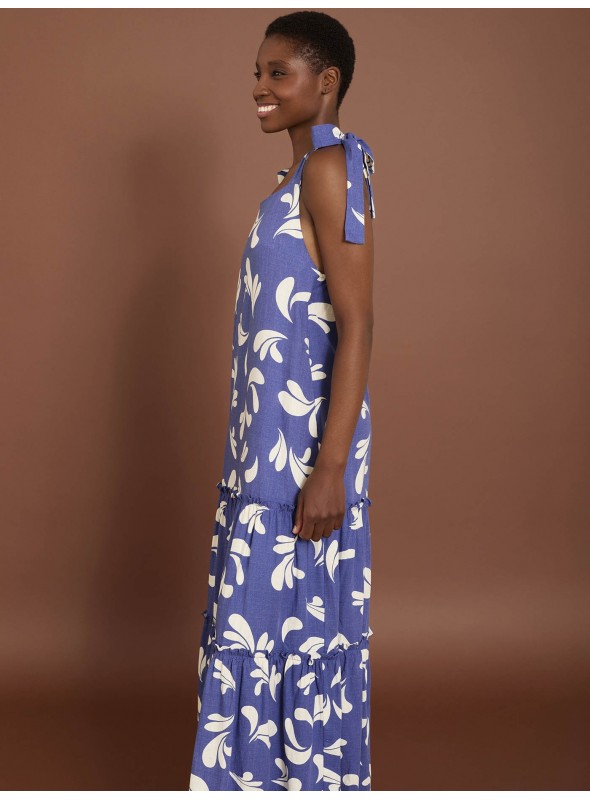 Vestido estampado gotas