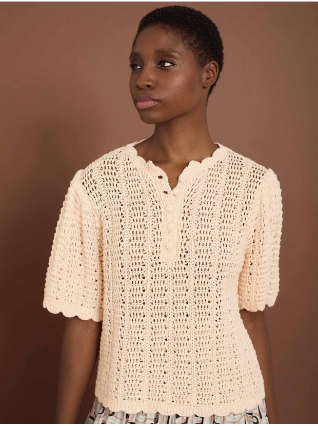 Jersey crochet manga volante