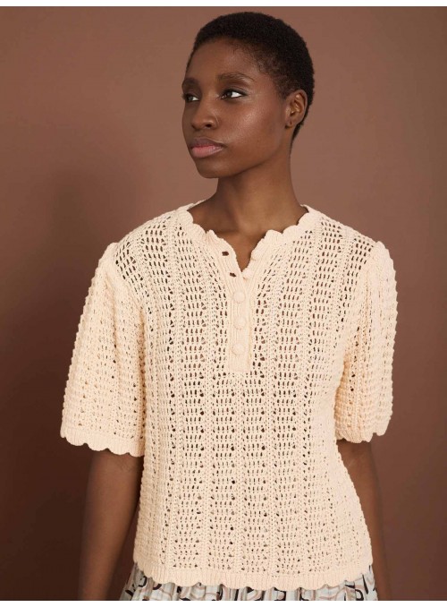 Jersey crochet manga volante