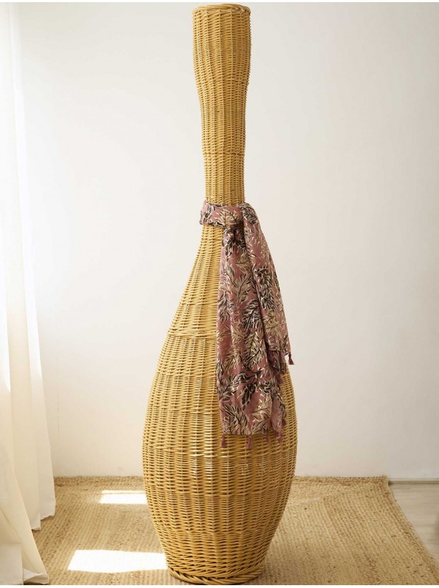 Fular estampado con dorado