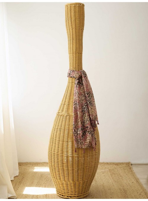 Fular estampado con dorado