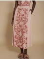 Falda midi bordado floral