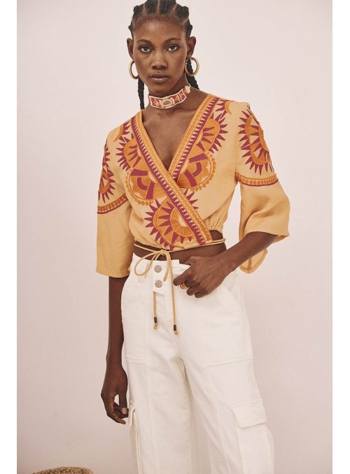 Blusa cruzada