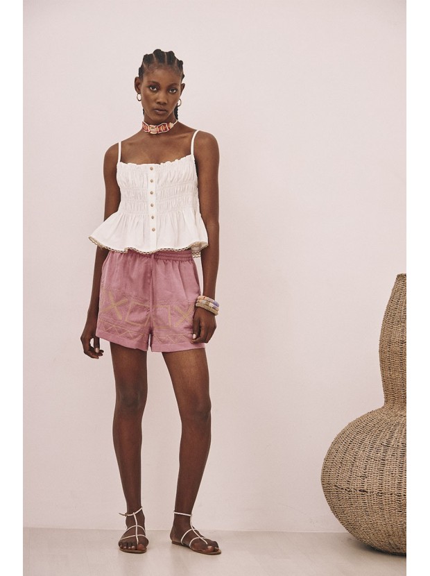 Short bordado