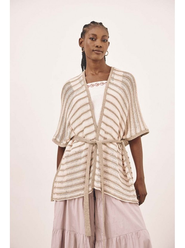 Kimono largo lurex