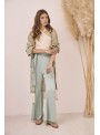 Pantalón fluido flecos