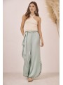 Pantalón fluido flecos
