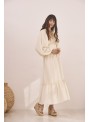 Vestido algodón bordado
