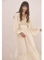 Vestido algodón bordado