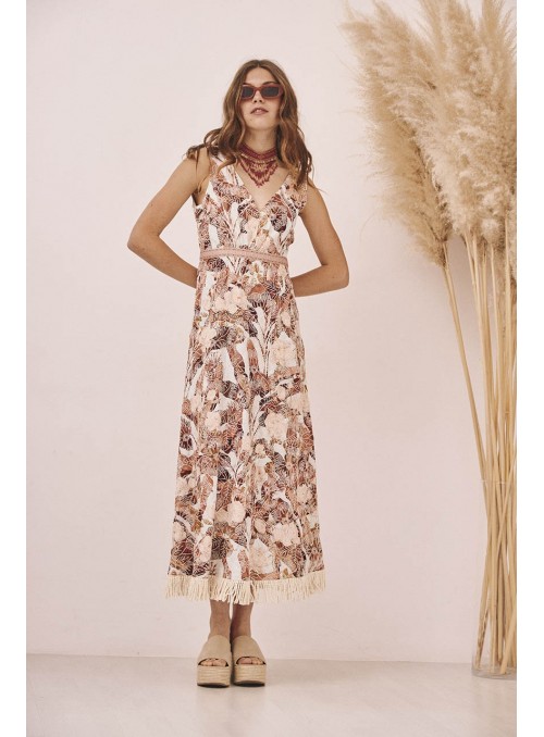 Vestido largo tirantes anchos