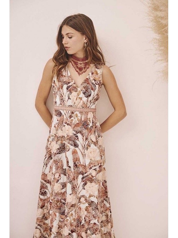 Vestido largo tirantes anchos