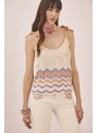 Top punto detalle zigzag