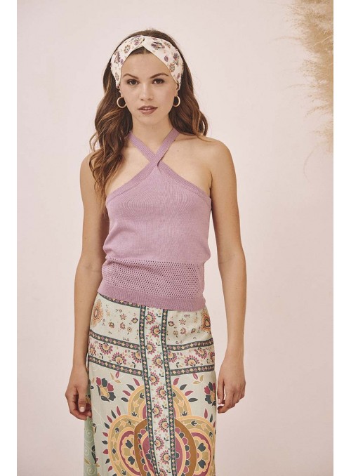 Top punto viscosa halter