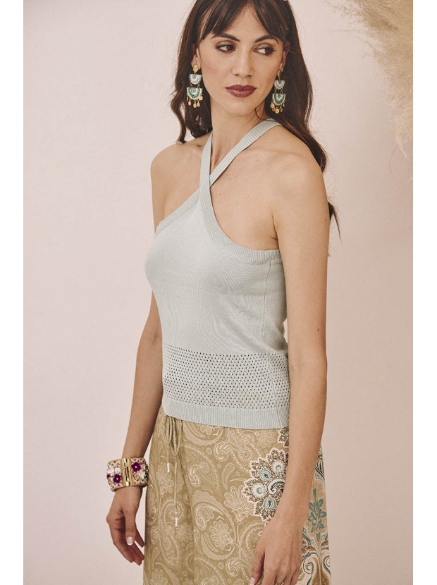 Top punto viscosa halter