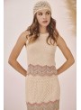 Top punto jacquard zig zag