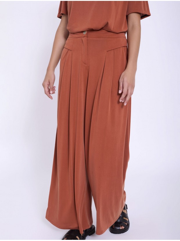 Pantalón modal palazzo