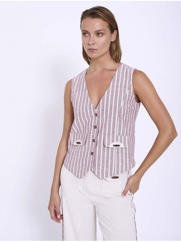 Chaleco lino