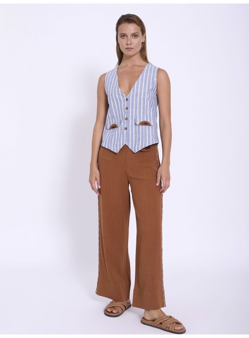 Pantalón mezcla lino