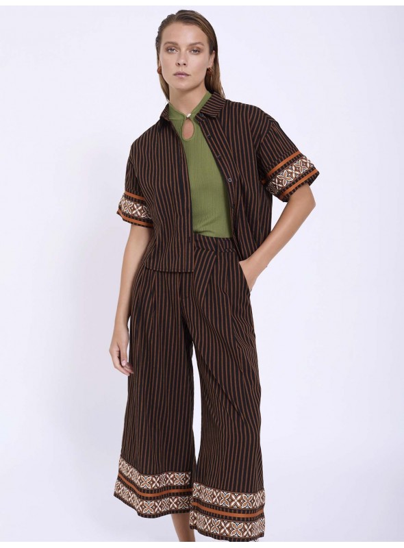 Pantalón palazzo raya