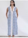 Vestido cuello solapa