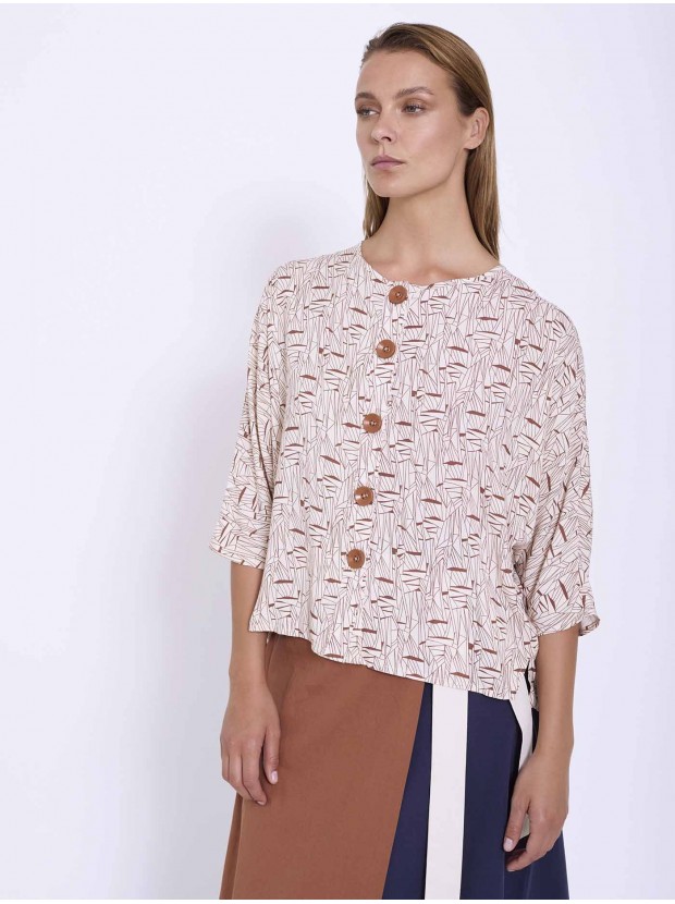 Blusa manga murciélago