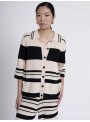Cardigan punto pique