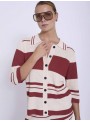 Cardigan punto pique