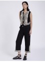 Pantalón bordado relieve