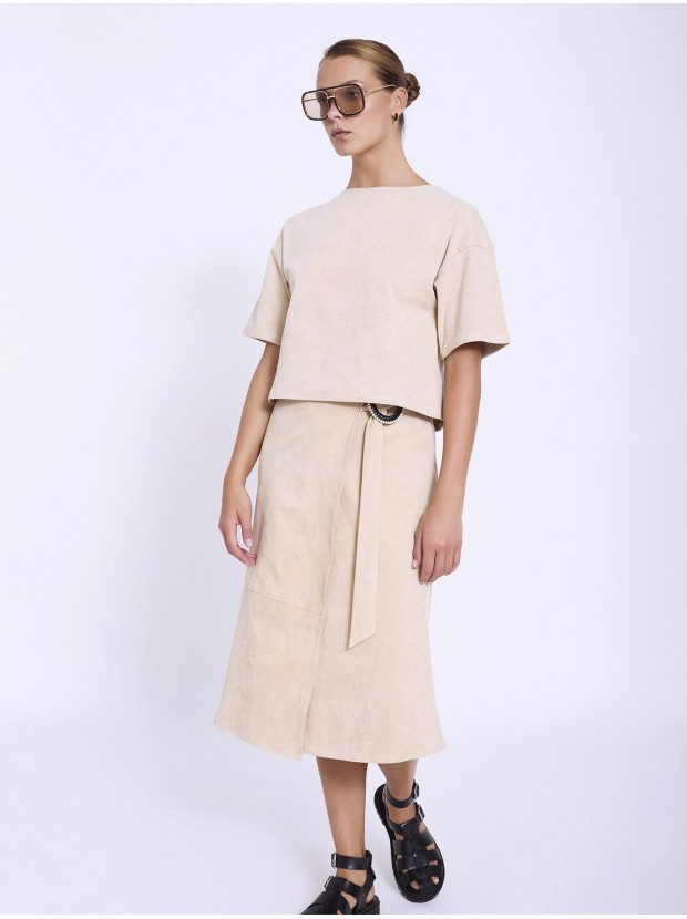 Blusa antelina