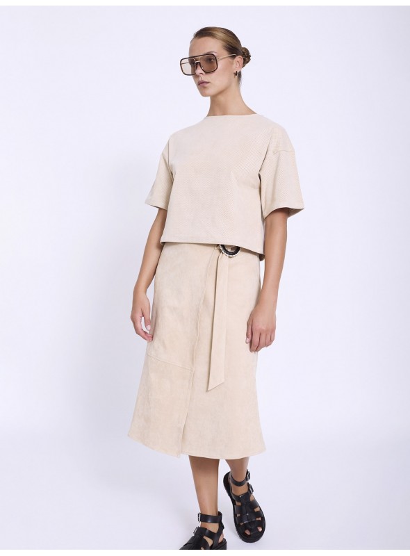 Blusa antelina