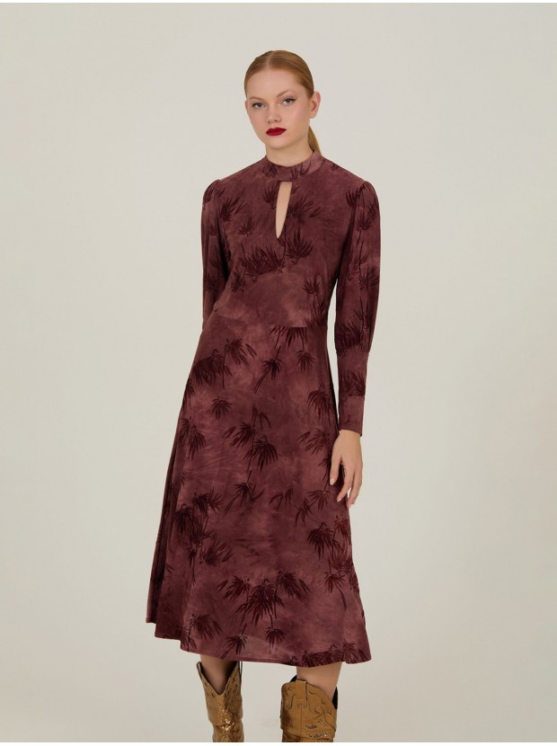 Vestido de punto estampado