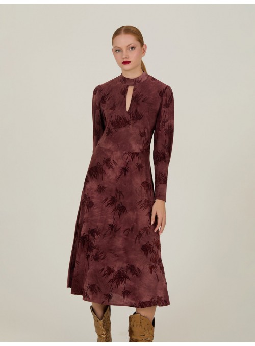 Vestido de punto estampado