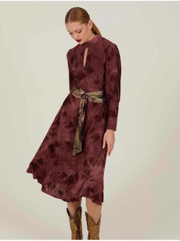 Vestido de punto estampado