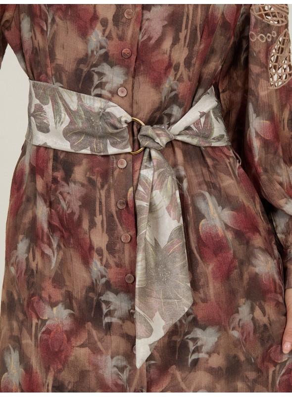 Fajín en tejido irisado